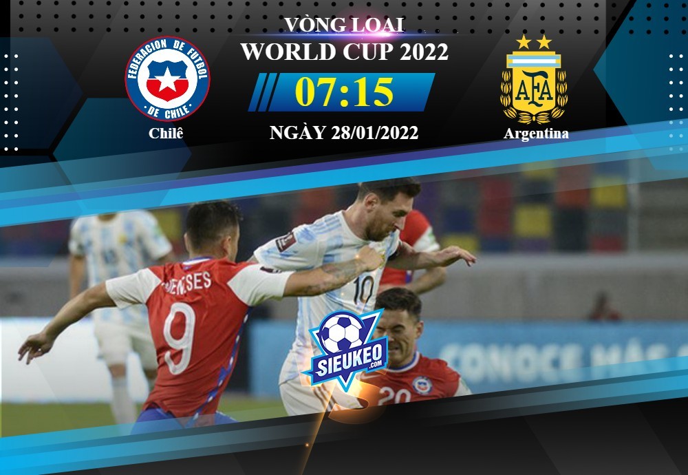 Soi kèo bóng đá Chile vs Argentina 07h15 ngày 28/01/2022: Chiến thắng ngọt ngào