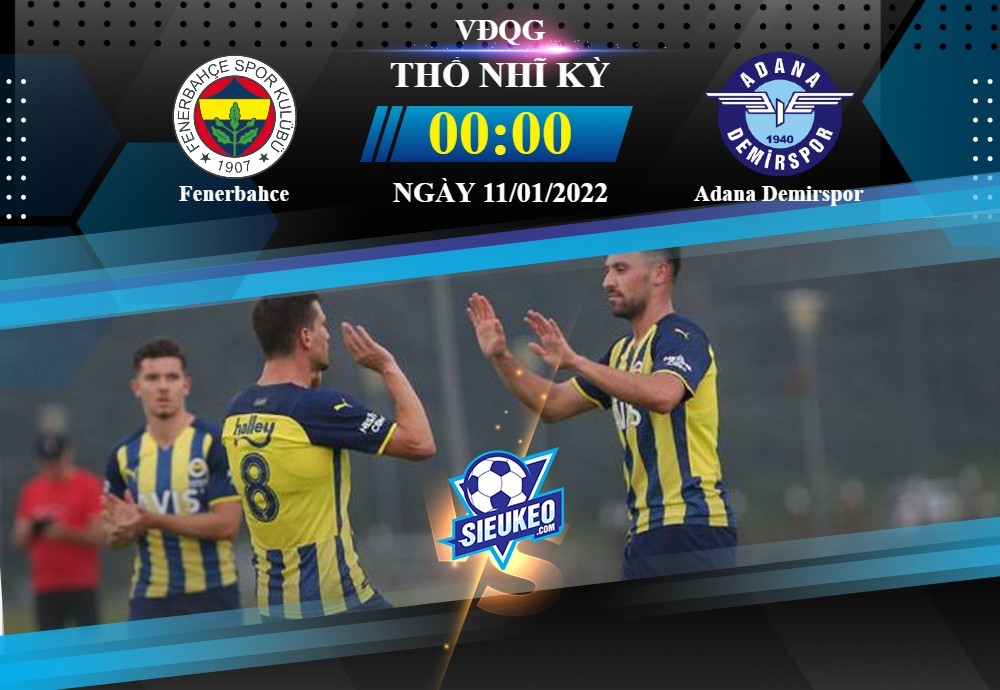 Soi kèo bóng đá Fenerbahce vs Adana Demirspor 00h00 ngày 11/01/2022: Vị khách khó chịu