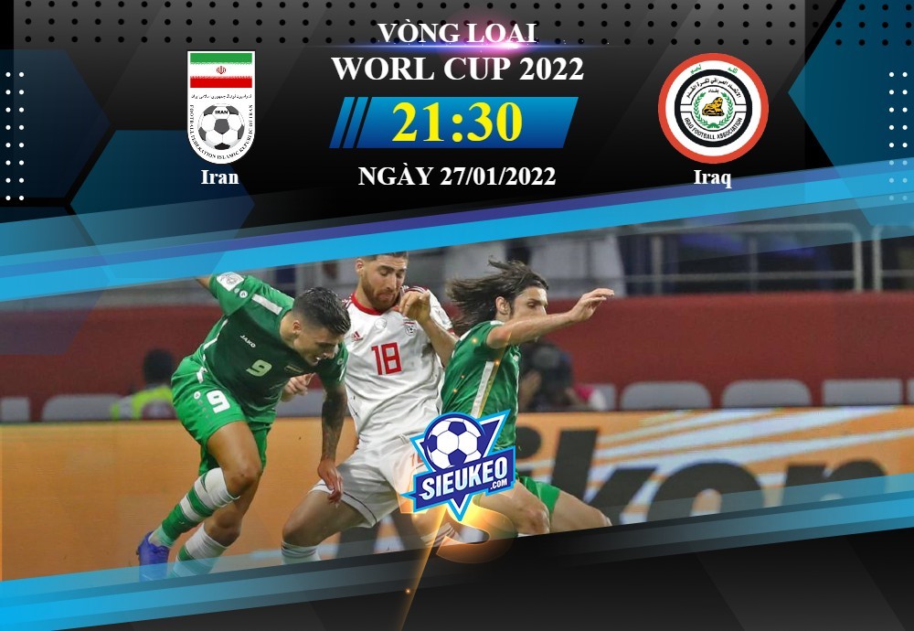 Soi kèo bóng đá Iran vs Iraq 21h30 ngày 27/01/2022: Chiến dịch hoàn hảo