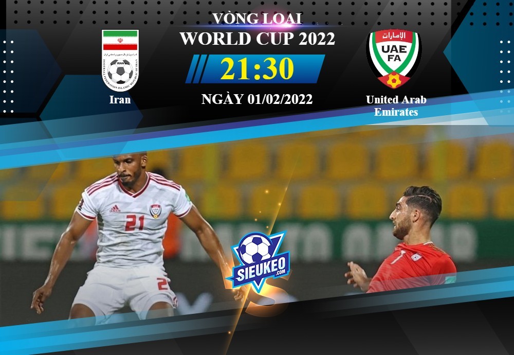 Soi kèo bóng đá Iran vs United Arab Emirates 21h30 ngày 01/02/2022: Hài lòng 1 điểm