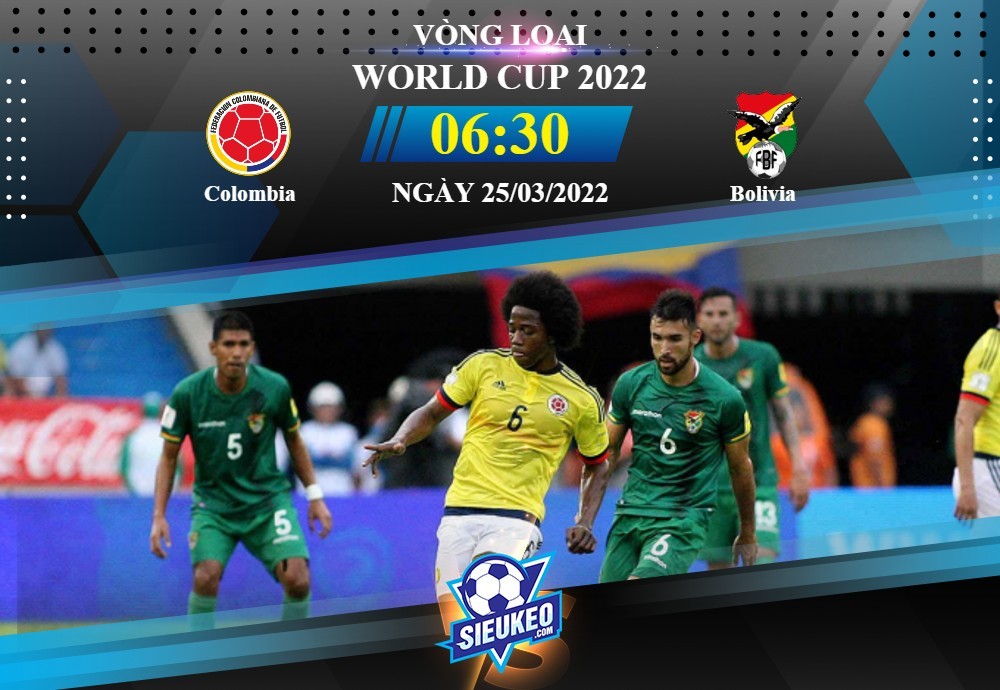 Soi kèo bóng đá Colombia vs Bolivia 06h30 ngày 25/03/2022: Chờ tiệc bàn thắng