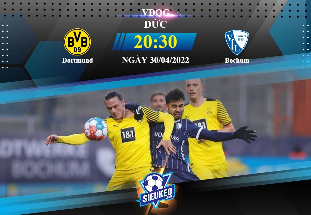 Soi kèo bóng đá Dortmund vs Bochum 20h30 ngày 30/04/2022: Chờ tiệc bàn thắng