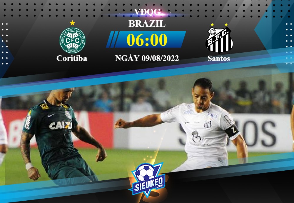 Soi kèo bóng đá Coritiba vs Santos 06h00 ngày 09/08/2022: Hài lòng 1 điểm