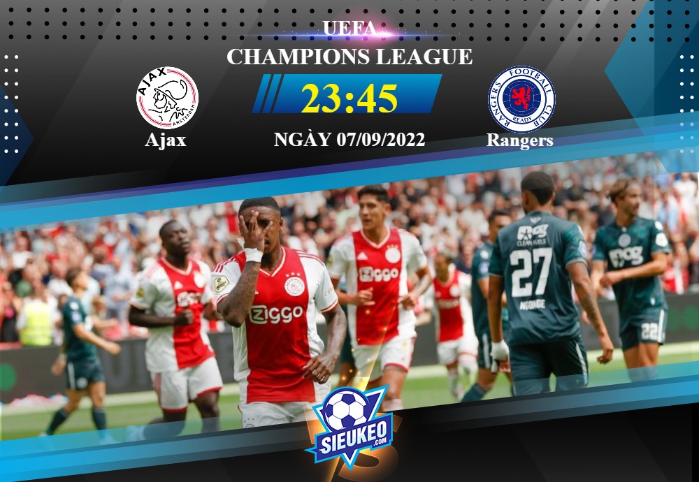 Soi kèo bóng đá Ajax vs Rangers 23h45 ngày 07/09/2022: Bất ngờ tại Amsterdam