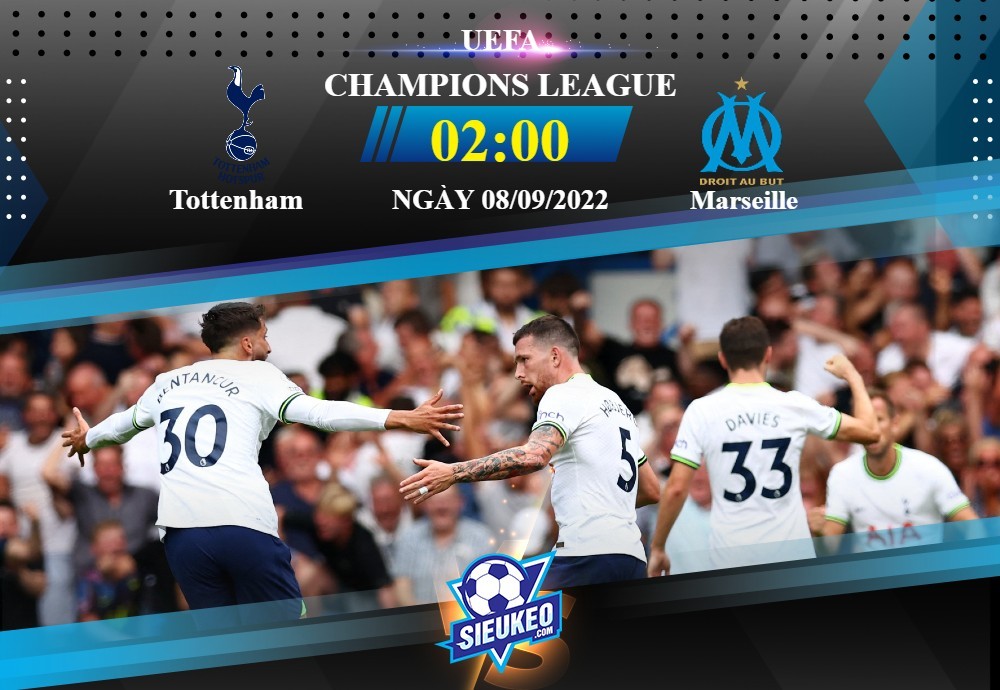 Soi kèo bóng đá Tottenham vs Marseille 02h00 ngày 08/09/2022: Đẳng cấp Premier League